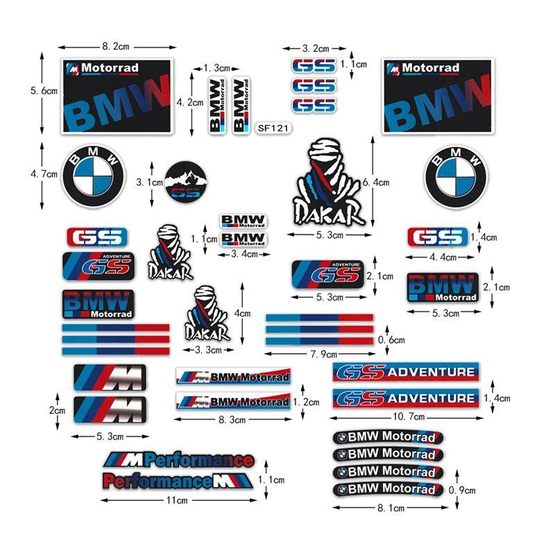 Hot Motorcycle Body Stickers For BMW E93 F10 F20 F30 F40 F15 F25 F26 F31 F49 F86 M3 M5 X3 x1 e46 M Film Vinyl Decals Reflective AY7