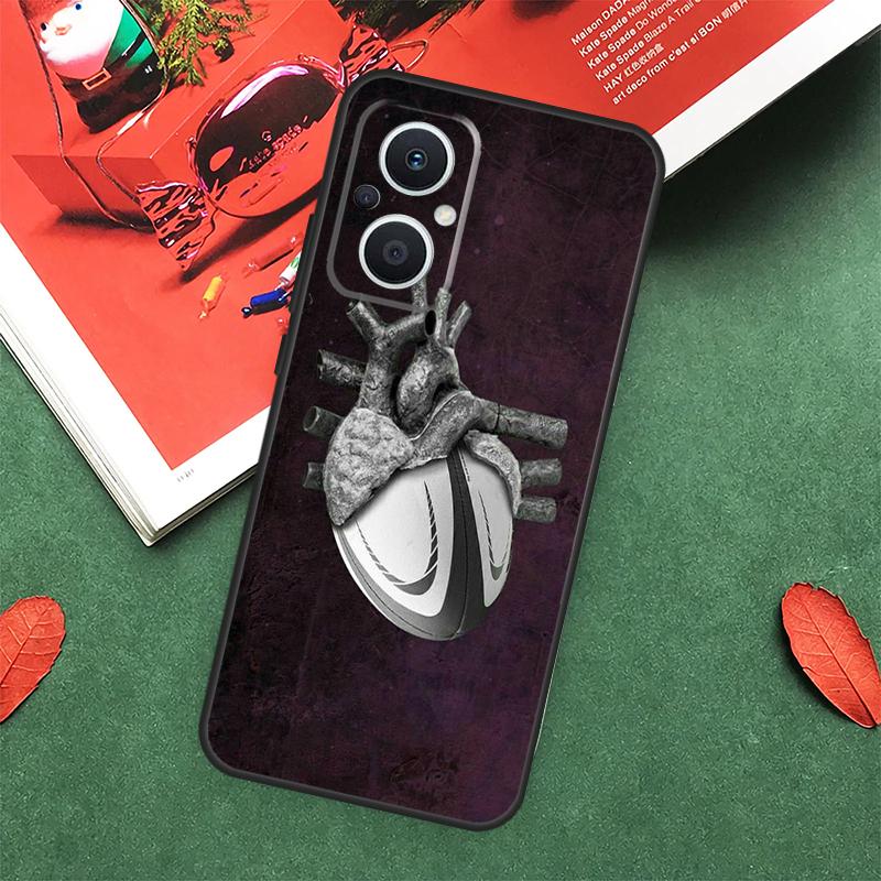 

Спортивный чехол для регби для OPPO Reno 7 8 Lite 8T 10 11 12 13 Pro 12F 13F 14F OPPO Find X8 X6 X5 X9 Pro OPPO Reno14 F