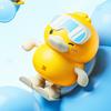 Wind-up Ski Duck Toy Jumping Snowboarding Yellow White Duck Toy Toddlers Boys Girls Educational Interactive Clockwork Animal Toy
