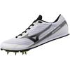 Track and Field Shoes 3 Club Lightweight Short Distance Track and Field Spikes for Tracks Under 800m White X Black Cm 2E X-First 26.0