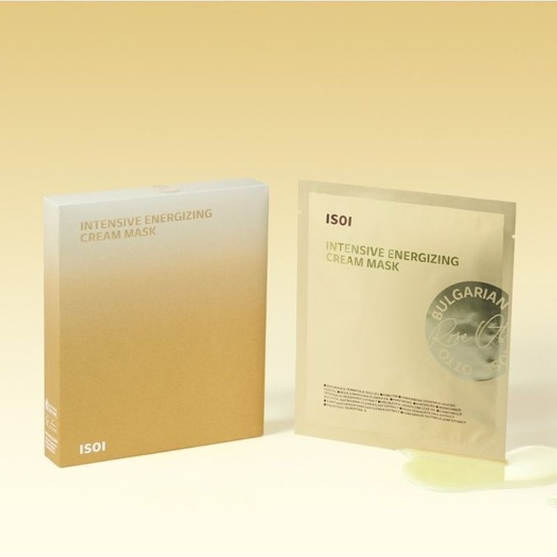 [4 листа] Интенсивно-энергизирующая кремовая маска-патч 20 г