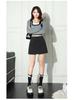 Autumn 2025 High-Waisted Woolen Half-Skirt for Women - Slimming, Hip-Hugging Design with Anti-Exposure Lining