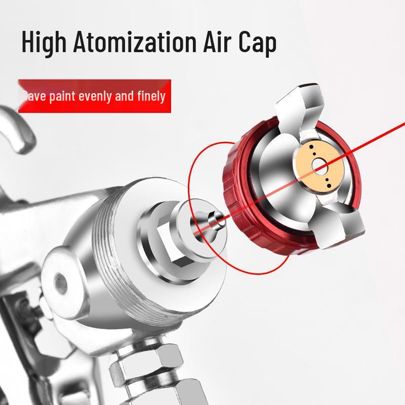 Pneumatic Spray Gun for Car and Latex Paint - Compact Household Tool