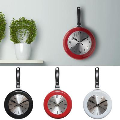 8 Inch Pan Vorm Ronde Analoge Wandklok Woonkamer Slaapkamer Bar Decor Cadeau