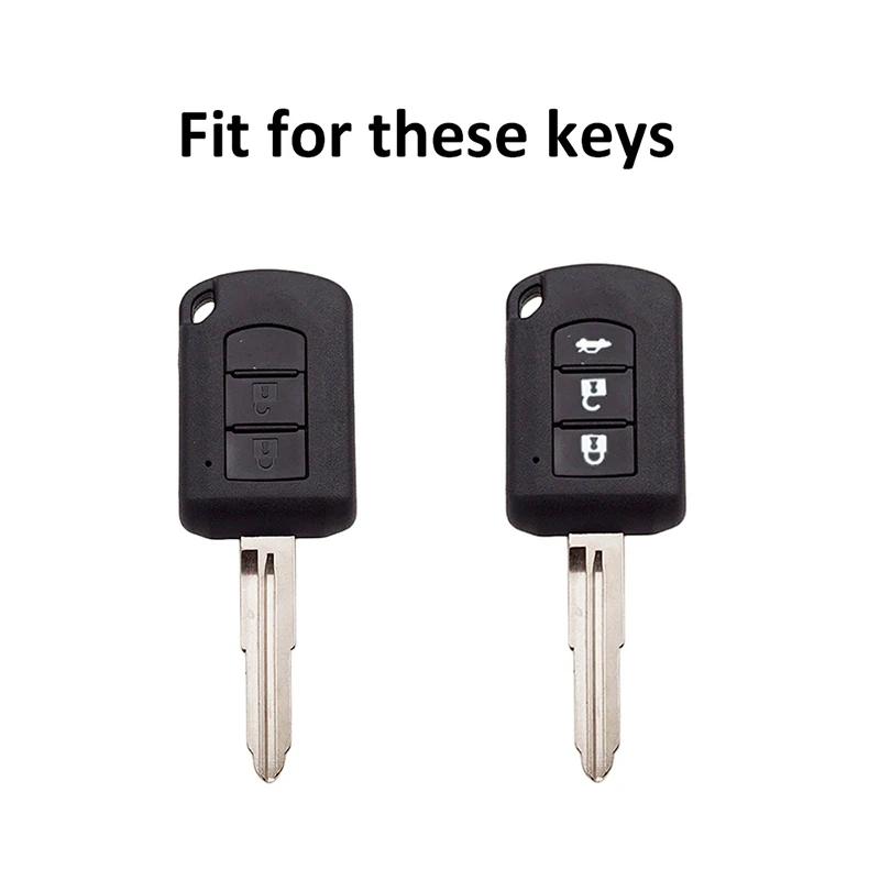 2/3 Buttons Tpu Car Key Cover Case Shell Fob Holder For Mitsubishi Asx Ash Outlander Lancer Ex Galant Pajero L200 Protector