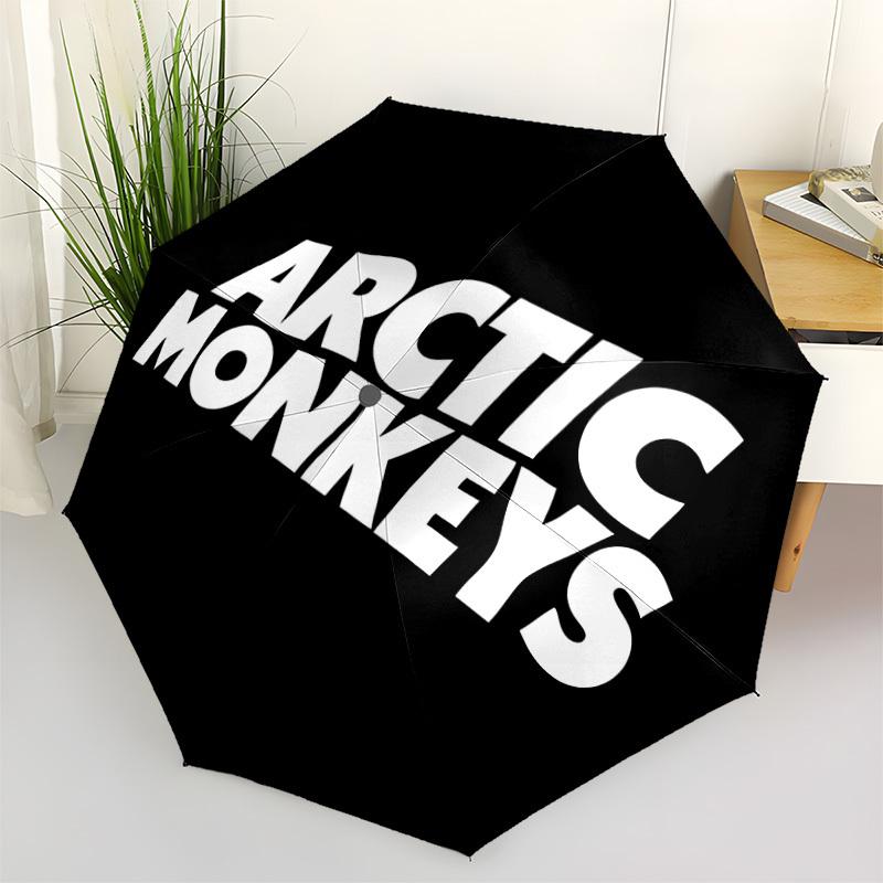 

1pc Arctic Monkeys Automatic Open/Close Umbrella - Compact Travel Umbrella with 8-Rib Durable Frame, Portable for Commuting, yy251023020