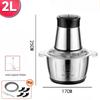 2/5L Electric Meat Grinders 304 Stainless Steel Food Crusher Multifunctional Vegetable Slicer Chopper Mincer Baby Food Processor