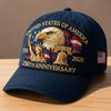 Anniversary American Hat Embroidered Craft Patriotic Theme Adjustable Comfortable Fit