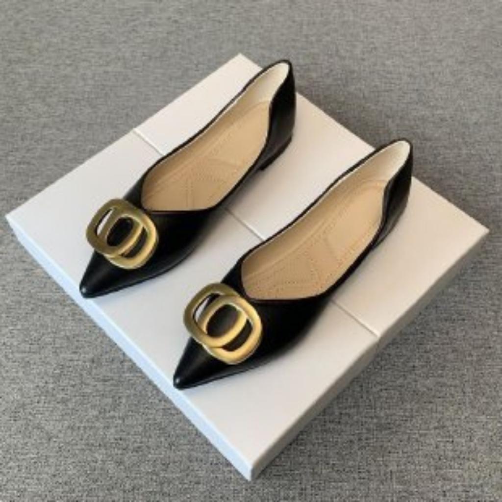 Pointed female summer shallow mouth flat-soled ladyshoes night breeze gentle shoes fairy shoes
