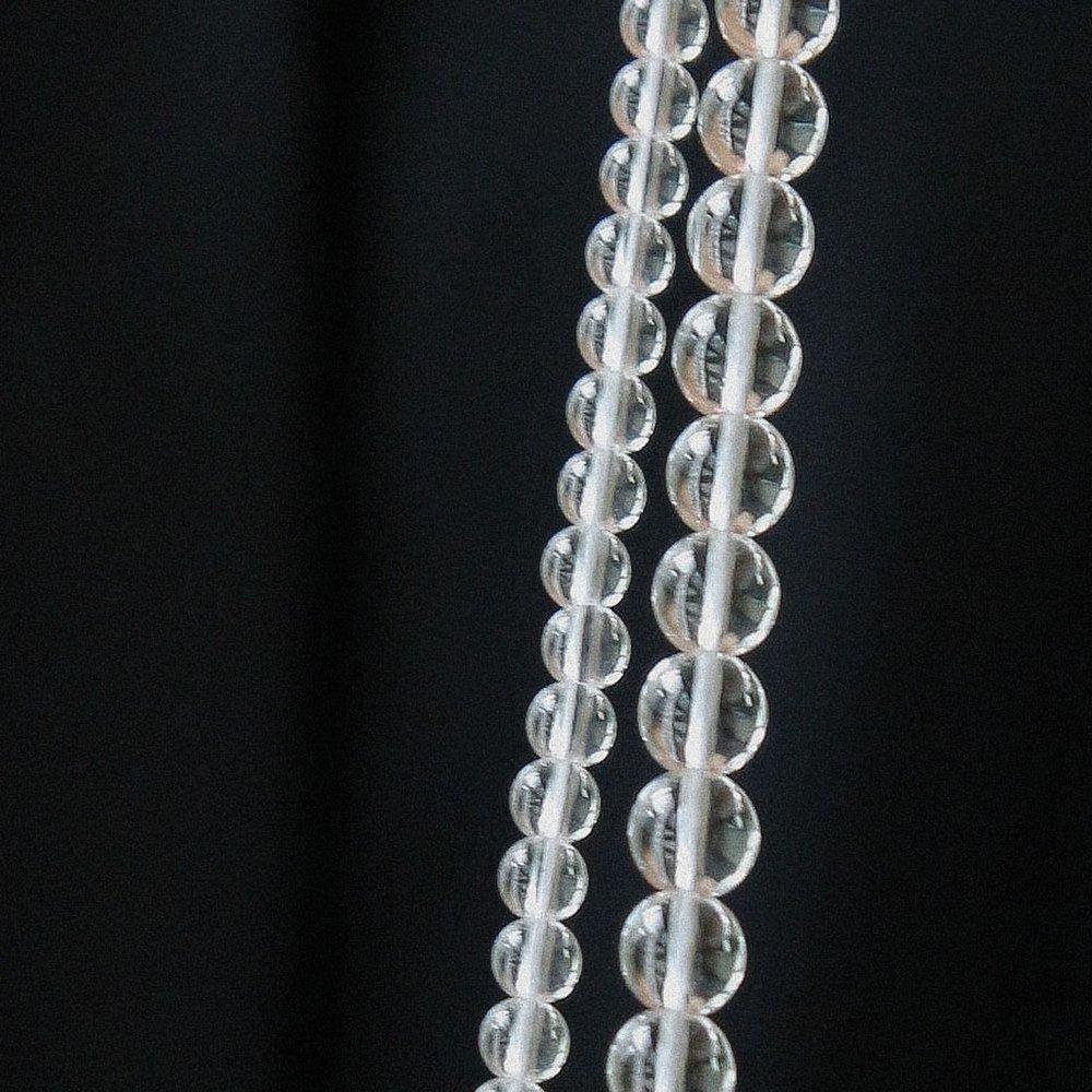 J.Lauren White Crystal Clear Silver Necklace N01230