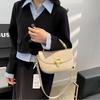 Versatile PU Leather Shoulder Bag for Women Fashionable Cloud Shoulder Bag Crossbody Designer Pendulum Bag Mom Bag
