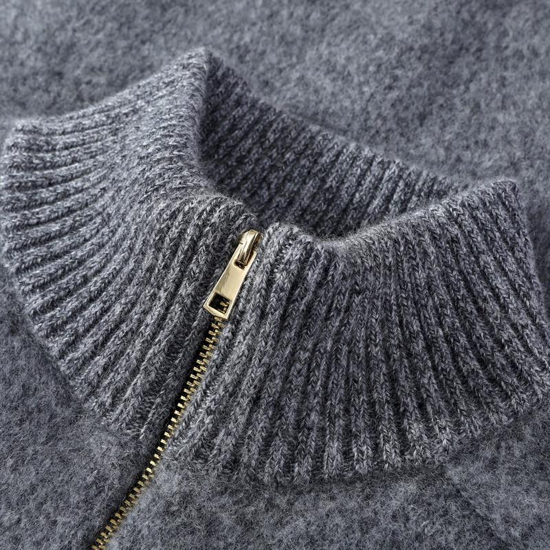 Antonio Herren-Rollkragenpullover aus 100 % Merinowolle