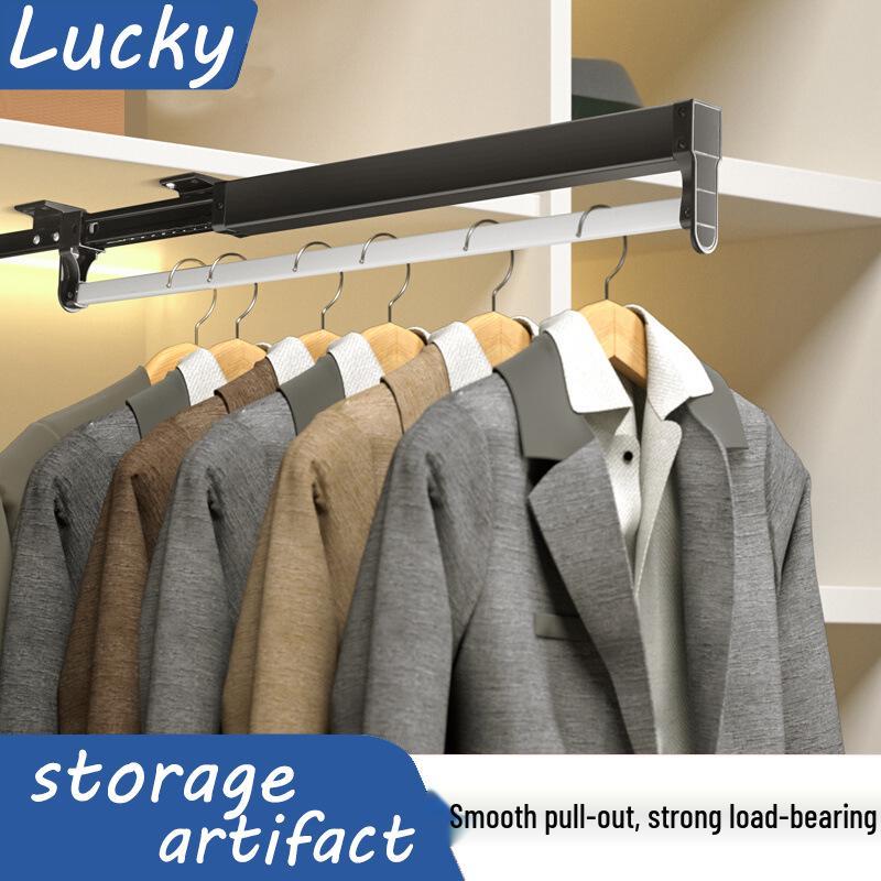 Telescopic Pull-Out Trouser Rack for Wardrobes