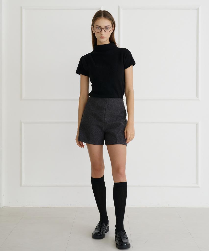 BIBYSEOB Cozy To Tuck Mock Turtleneck Black [T44]