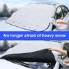 Magnetische Auto-Schneeabdeckung, Windschutzscheiben-Eisschutzabdeckung, Frostschutzabdeckung Windschutzscheibe mit Seitenspiegelabdeckung für Auto SUV LKW (1PCS)