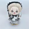 niannyyhouse Lace Head Dress, Dress, Apron, 10cm, 15cm, 20cm Plush Doll, Maid Suit, Cotton Doll Clothes, Dress-Up, Doll Accessories (Black-20cm)