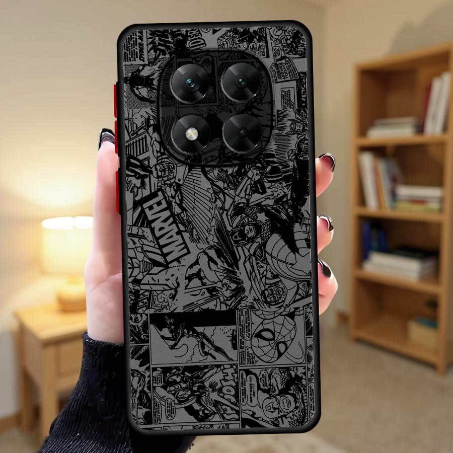 

Крутой чехол с артом из комиксов Marvel для Xiaomi Redmi Note 14 13 Pro Plus 11 13C 9S A4 12 14C 10 Чехол для телефона Funda Redmi Note 11