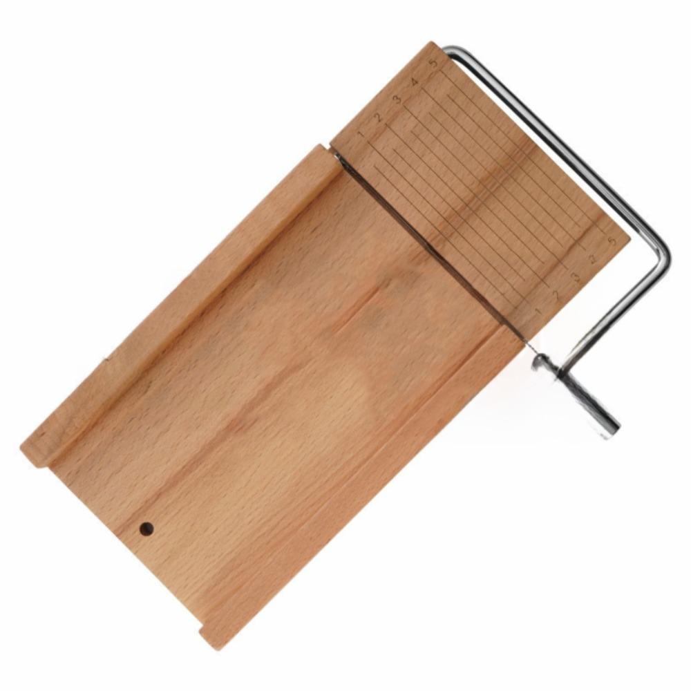 Инструмент для обрезки сыра Деревянная сырорезка Нержавеющая сталь Проволока с шкалой Нарезка ветчины Ручной сырорезка Свеча