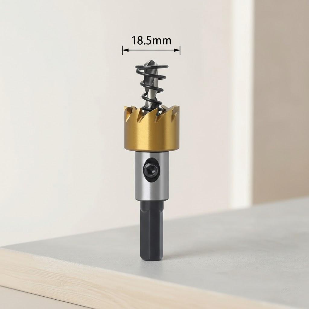 HSS Hole Saw Drill Bit Set 5Pcs Hole Cutter for Sheet Metal Reaming 16mm 18.5mm 20mm 25mm 30mm Professional Tool Kit