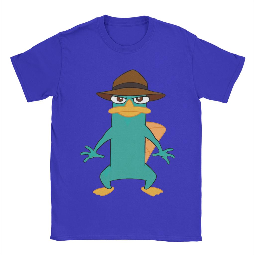 Perry the Platypus Funny Duck TShirts Unisex  Funny Cotton Tee Shirt Crew Neck Short Sleeve T Shirt Original Clothes