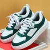 Classic Board Shoes Women Fashion PU Leather Sneakers Men Trendy Flats Casual Versatile Platform Shoes Lace-up Casual Trainers