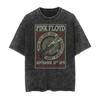 Pink Floyd Rock Aged Washed Vintage T-shirt 2026 Men's and Women's American Retro Washed High-end Luxury Y2k Top