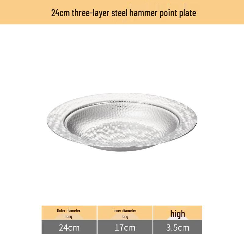 Naijiang 304 Stainless Steel Multi-Purpose Dry Pot Serving Pan