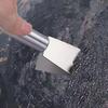 2Pcs Versatile Cleaning Scraper Durable Metal Stainless Steel Glue Remover Snow Shovel For Kitchen, Bathroom And Home Use New