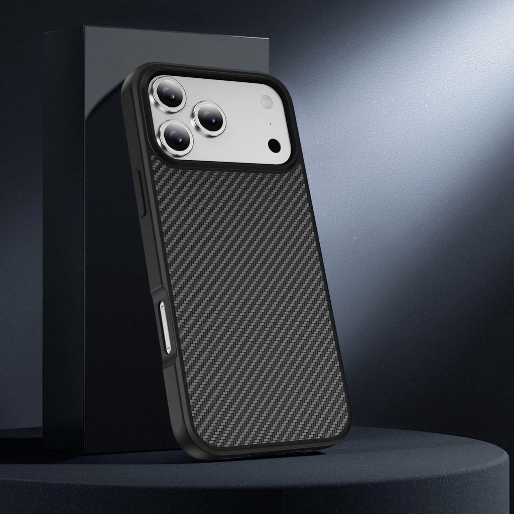 iPhone 17 Pro Max Carbon Fiber Magnetic Ring Case