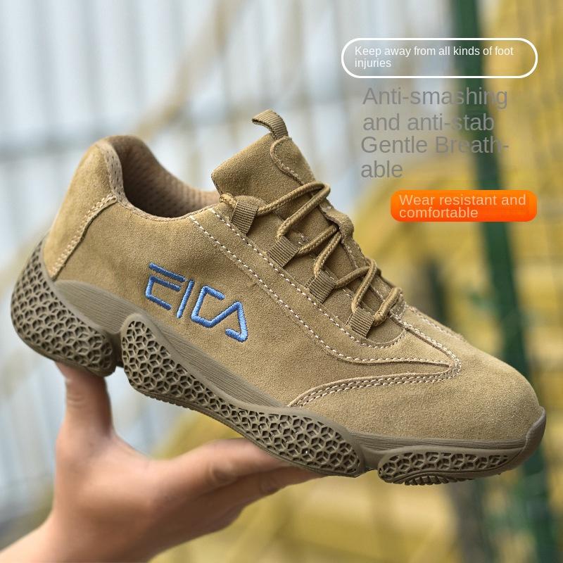 

Бавовняне взуття Baotou із безпечної сталі, що дихає, не розбиває та не проколює, легке, зносостійке та не ковзає, взуття для трудового страхування 46