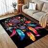 Dream Catcher and Feathers Print Carpet for Living Room Bedroom Sofa Doormat Home Decor Non-slip Floor Mat Room Area Rug
