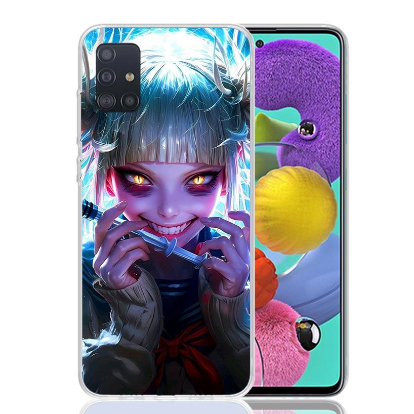 Himiko Toga My Hero Fashion Phone Case For Samsung Galaxy A52 A32 A22 A12 A02S A50S A30S A51 A31 AA71 Note 20 Ultra 10 S10 Plus