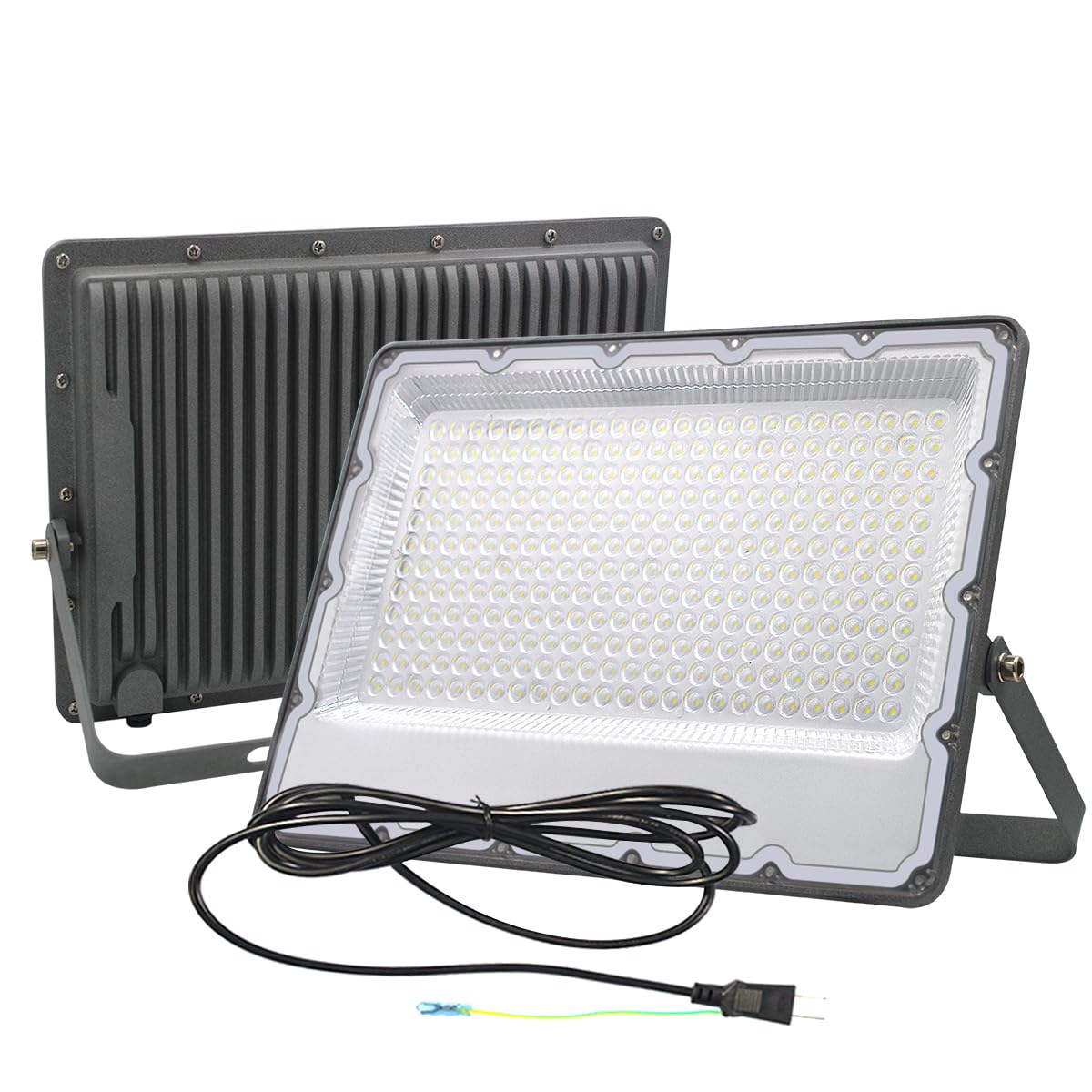

HIKARI 200W LED Floodlight, Outdoor LED Work Light with Positive Pressure Exhaust Valve, IP67 Waterproof, 85-265V, 36800lm, Daylight White, 6500K,
