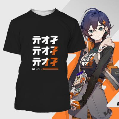 Nowa koszulka Zenless Zone Zero MiHoYo ACG ARPG Fani Gry Cosplay Koszulka Graficzna ZZZ Postać Wise Belle Codzienna Harajuku Mężczyzna Dzieci Koszulka