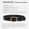 Faux Leather Waist Belt Oval Pin Buckle Waist Strap Classic Leather Waistband  For Women