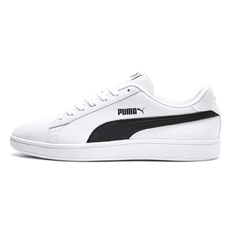 Puma Smash V2 Buck Casual Board Shoes Black/White 365160-07