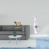 Rustic Wooden Rocking Horse And Modern Ceramic Girl Figurine Sculpture Ornament for Home Decor