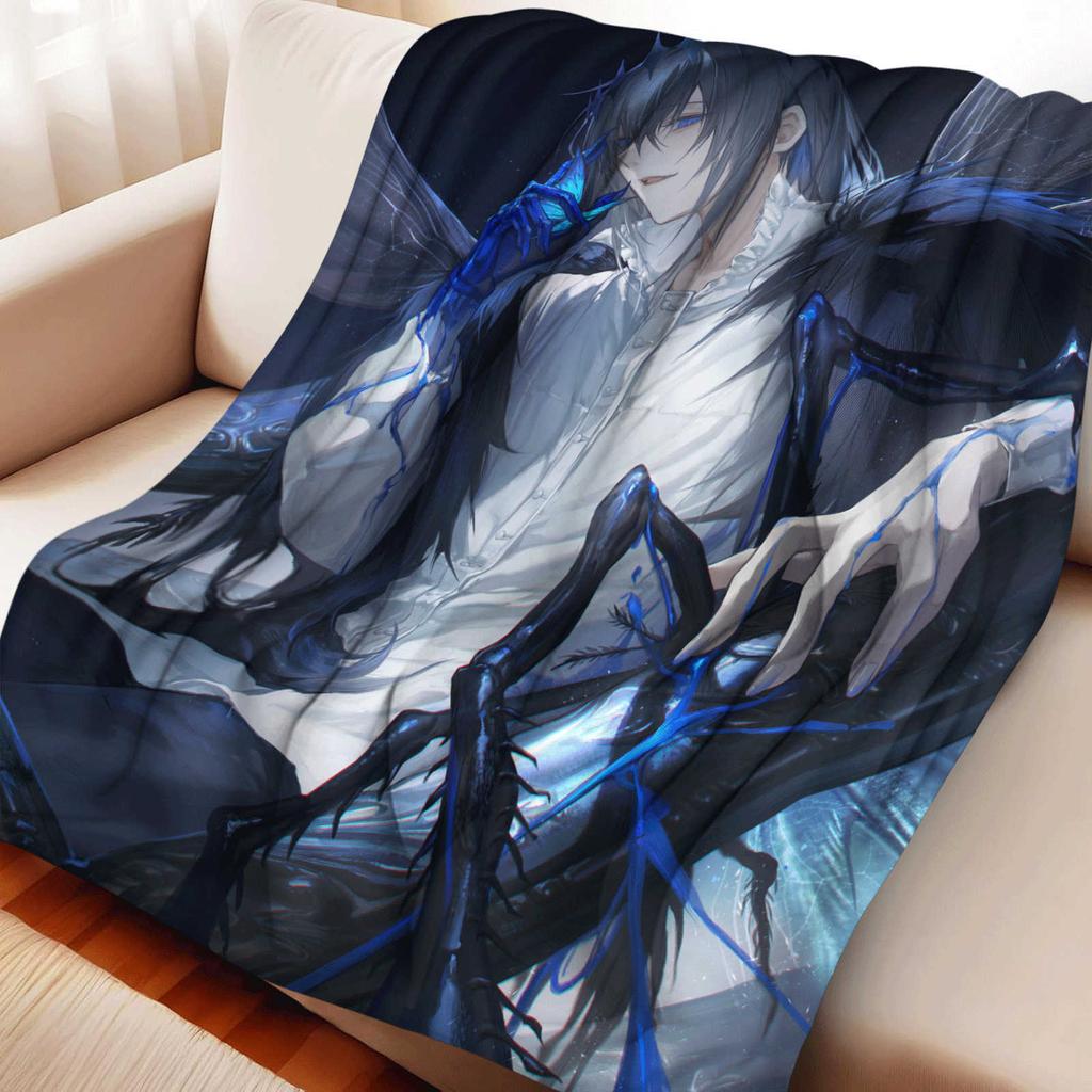 Cartoon Fate/Grand Order Oberon Flannel Blanket Cover Warm Soft Anime Blanket Multifunctional Decor Home Universal Blankets