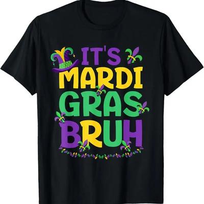 Bruh Mardi Gras Teens Boys Kids Mardi Gras Tshirt