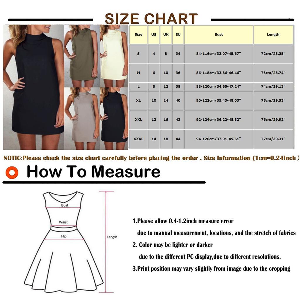 Women's Summer Casual Fashion Color Sleeveless Stitching Half Turtleneck Dress