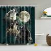 Decoratieve Dieren Paard Zebra Wolf Kat Tijger Badkamer Douchegordijnen Frabic Waterdicht Polyester Badgordijn Met Haken
