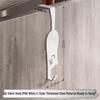 Punch-Free Wall-Mounted Door Hook Rack for Kitchen Cabinets - Organize Clothes, Hats, Keys & More