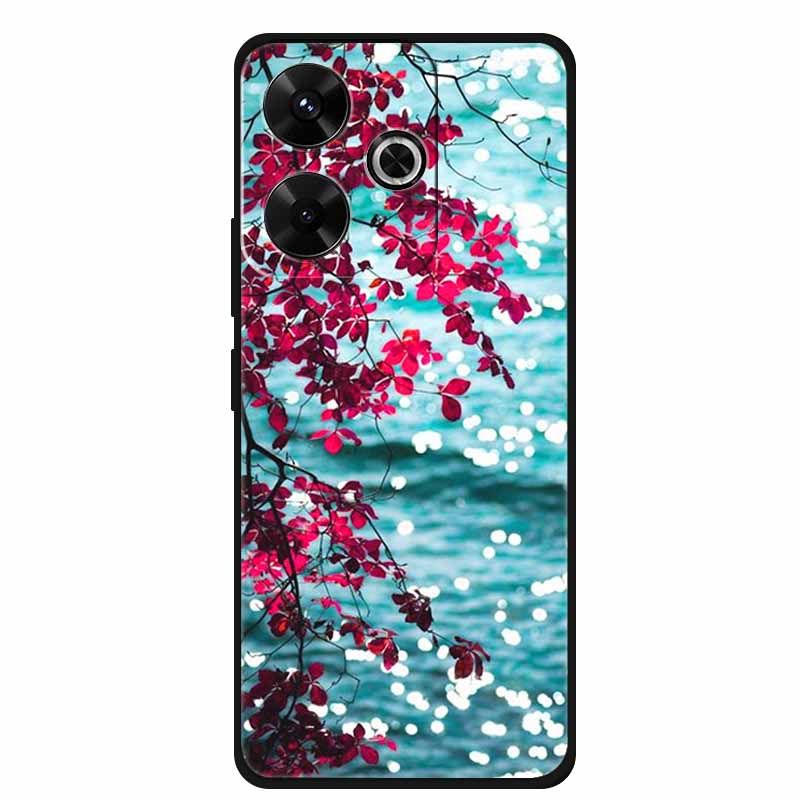 Fashion Cover For Xiaomi Poco M6 Pro Girly Case For Funda Poco M6 Coque Soft Silicone Phone Case Xiaomi Poco M6 Pro Protector
