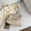 Casual Textured Underarm Bag for Women New Trendy and Fashionable Simple Small Square Bag Solid Color Fashionable One-shoulder Small Square Bag