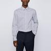 HUGO BOSS Shirts Men's White Lapel Moderate 50464994-100