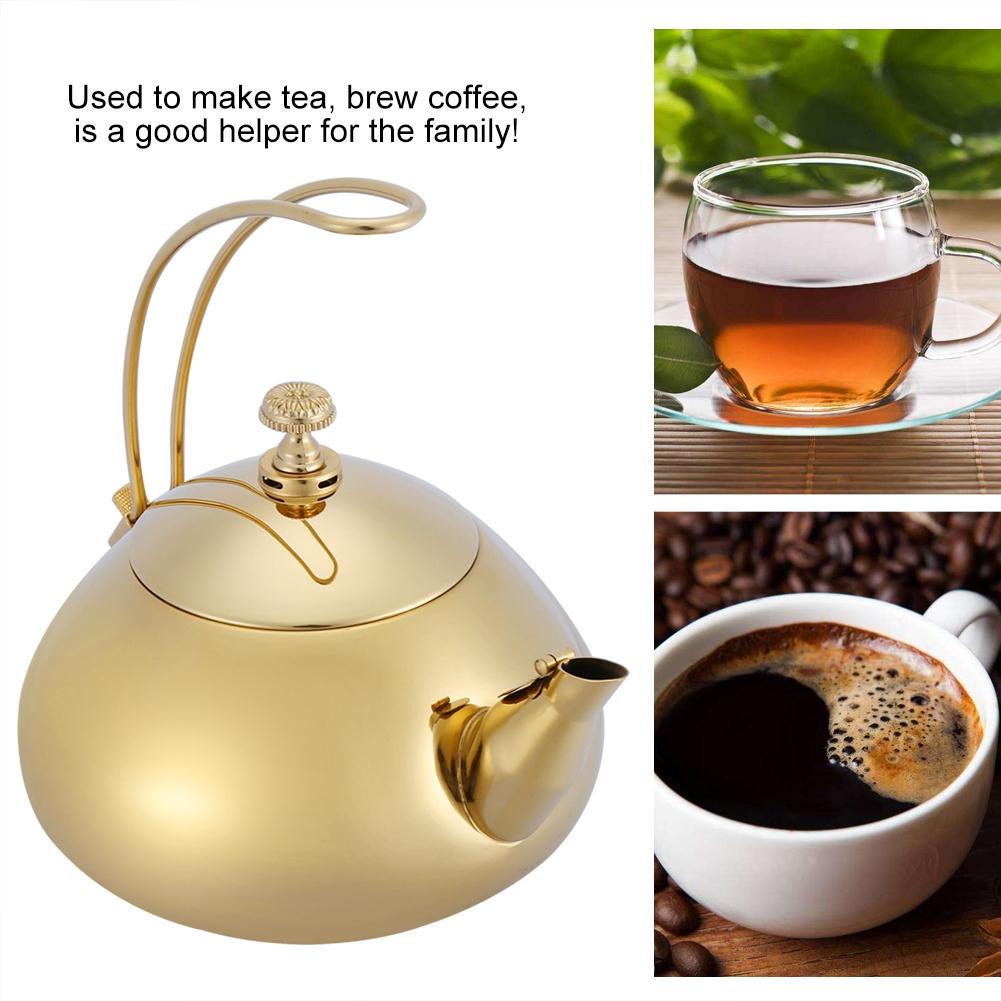 Classical 1.5L Stainless Steel Teapot Induction Cooker Teakettle Fast Water Heating Boiling Pot