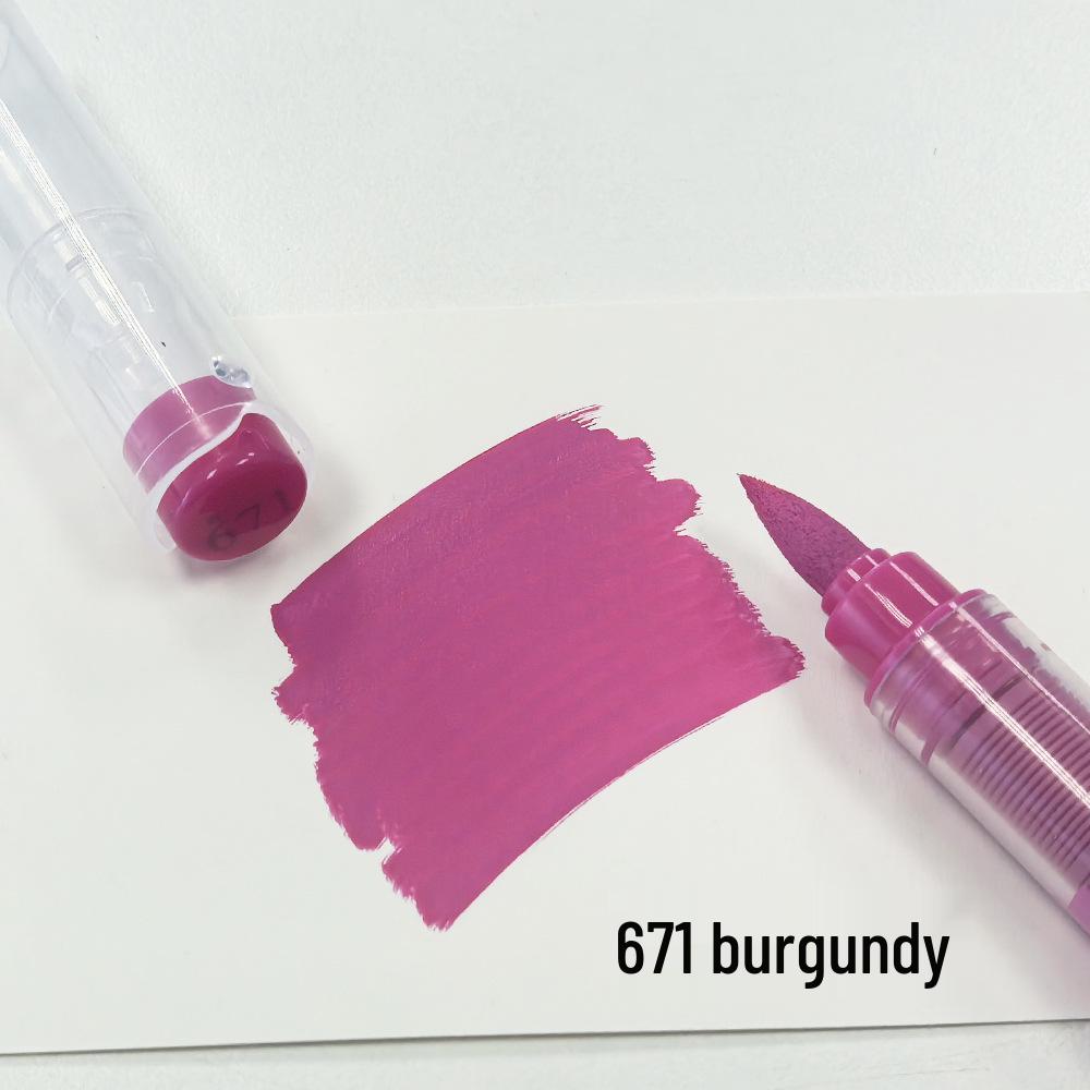 Marqueur acrylique à pointe souple 72/120 couleurs pour art, peinture à la main et graffiti