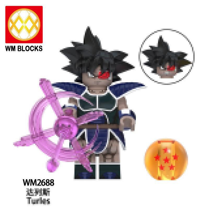 WM6179 Anime Broly & Goku Minifigure Building Blocks for Kids