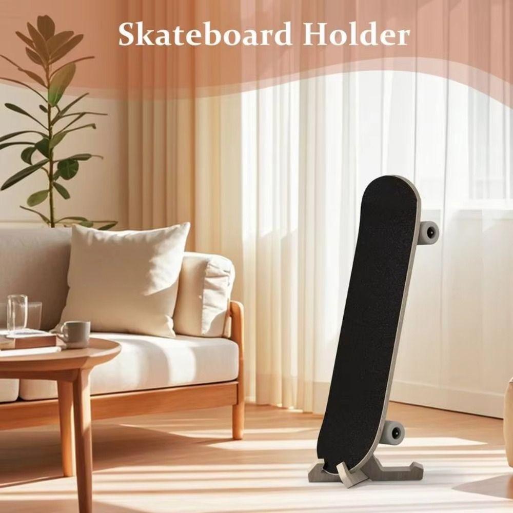 Sitting Bracket Skateboard Display Stand Wooden Skateboard Rack Enthusiasts and Collectors