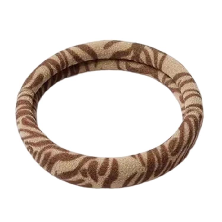 5PCS Fashion Leopard Hair Bands Stretch Fabric Hairband Hair Elastics Lightweight Hair Ties For Multiple Hairstyles
